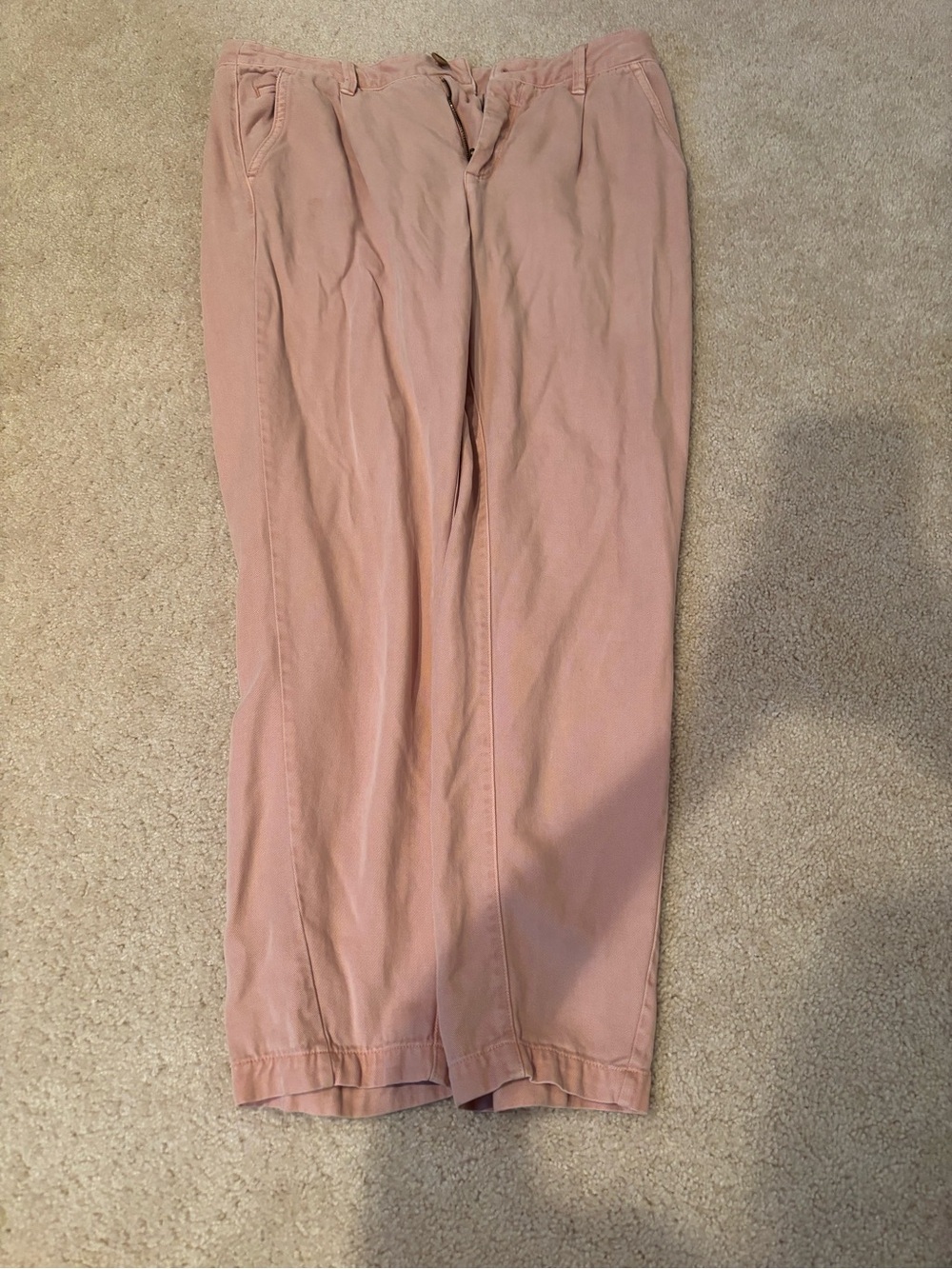 By Anthropologie Women Size 29 Pink Lyocell Pants 27 Inseam Great Condition